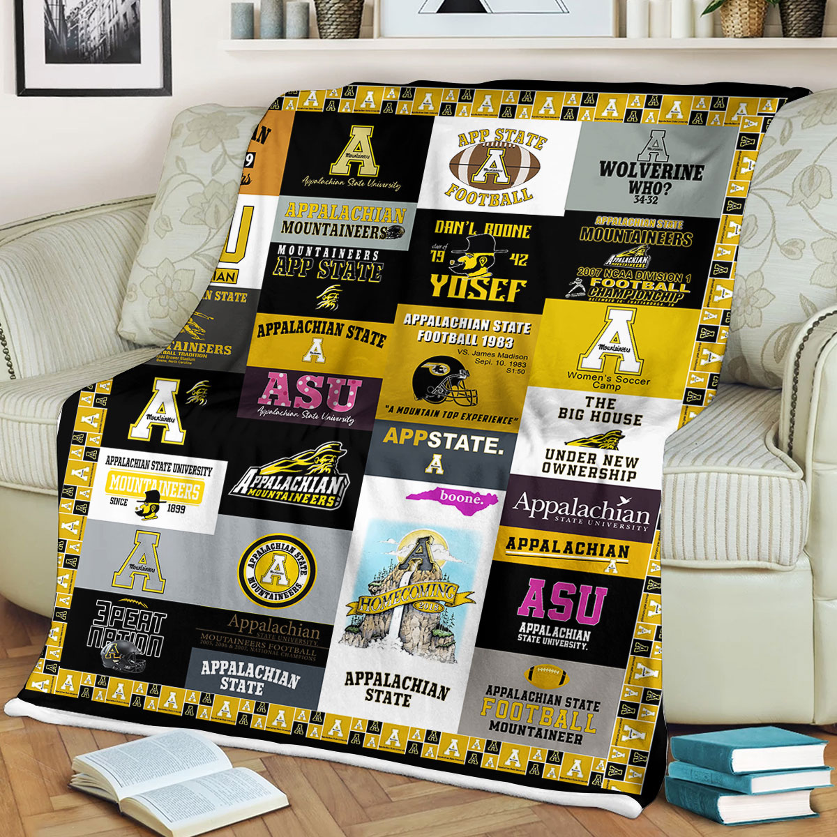 NCAA Appalachian State Mountaineers Fleece Blanket