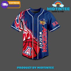 Alternative view of NCAA Arizona Wildcats Custom Name Bear Down Baseball Jersey