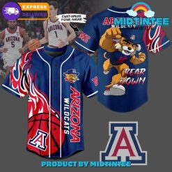 NCAA Arizona Wildcats Custom Name Bear Down Baseball Jersey