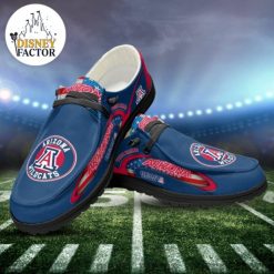 Alternative view of NCAA Arizona Wildcats Custom Name Blue Hey Dude Shoes