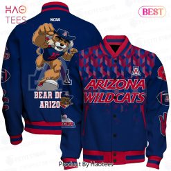 NCAA Arizona Wildcats Mascot Bear Down Baseball Jacket