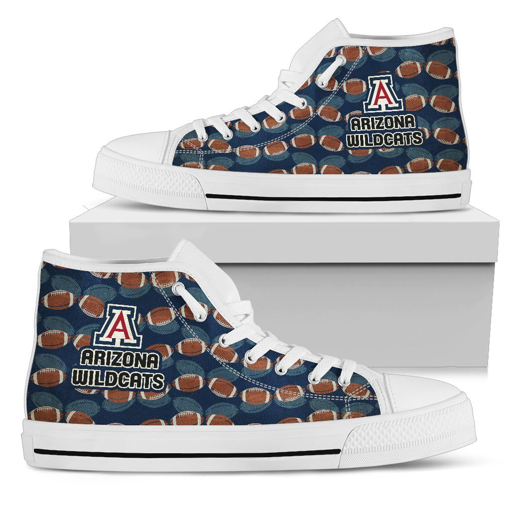 NCAA Arizona Wildcats Wave Of Ball High Top Shoes