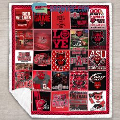 Alternative view of NCAA Arkansas State Red Wolves Collection Fleece Blanket