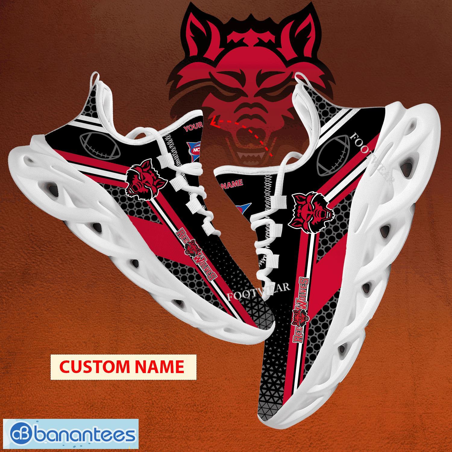 NCAA Arkansas State Red Wolves Custom Name New Season Max Soul Shoes
