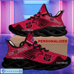Alternative view of NCAA Arkansas State Red Wolves Custom Name New Wings Arrow Pattern Max Soul Shoes