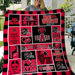 NCAA Arkansas State Red Wolves For Life Quilt Blanket