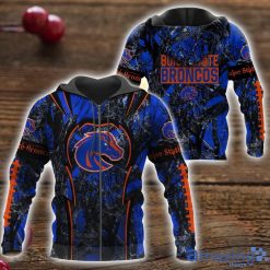 NCAA Boise State Broncos Camo Hunting Zip Up Hoodie