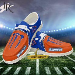 NCAA Boise State Broncos Custom Name Monster Paws Hey Dude Shoes