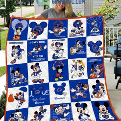 NCAA Boise State Broncos Mickey Disney Quilt Blanket