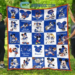 Alternative view of NCAA Boise State Broncos Mickey Disney Quilt Blanket