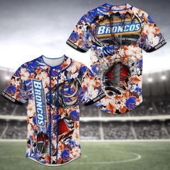 NCAA Boise State Broncos Skeleton Baseball Jersey