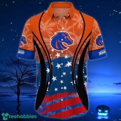Alternative view of NCAA Boise State Broncos Star Pattern Hawaiian Shirt
