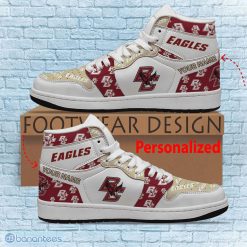 Alternative view of NCAA Boston College Eagles Custom Name Logo Air Jordan 1 High Sneakers