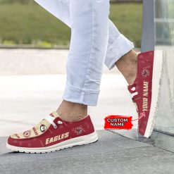 Alternative view of NCAA Boston College Eagles Custom Name Red Cream Hey Dude Shoes
