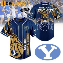 NCAA Brigham Young Cougars Custom Name Rise And Roar Baseball Jersey