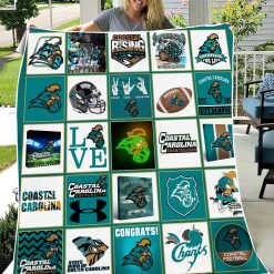 Alternative view of NCAA Coastal Carolina Chanticleers Collection Fleece Blanket