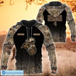 NCAA Coastal Carolina Chanticleers Custom Name Hunting Camo Style Zip Up Hoodie