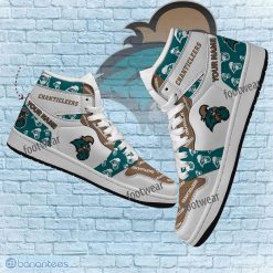 NCAA Coastal Carolina Chanticleers Custom Name Logo Air Jordan 1 High Sneakers