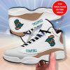 NCAA Coastal Carolina Chanticleers Custom Name White Air Jordan 13 Shoes