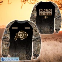 NCAA Colorado Buffaloes Custom Name Hunting Camo Style Sweatshirt