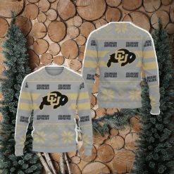 NCAA Colorado Buffaloes Grey Ugly Christmas Sweater
