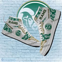 NCAA Colorado State Rams Custom Name Logo Air Jordan 1 High Sneakers