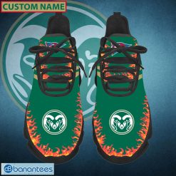 Alternative view of NCAA Colorado State Rams Custom Name Logo Pattern Max Soul Shoes