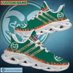 NCAA Colorado State Rams Custom Name Logo Pattern Max Soul Shoes