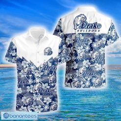 NCAA Drake Bulldogs Tropical Seamless Hawaiian Shirt