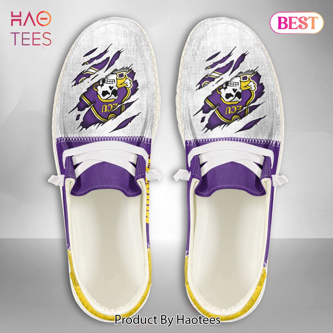 NCAA East Carolina Pirates Custom Name Hey Dude Shoes - Image 3