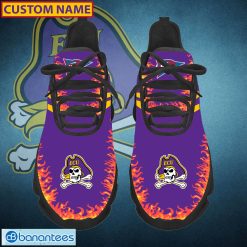 Alternative view of NCAA East Carolina Pirates Custom Name Love Max Soul Shoes