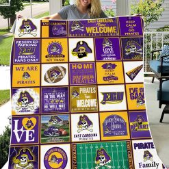 Alternative view of NCAA East Carolina Pirates Welcome Fleece Blanket