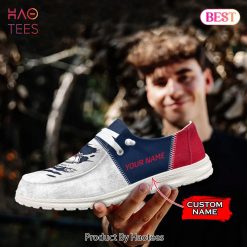 NCAA Fresno State Bulldogs Custom Name Hey Dude Shoes