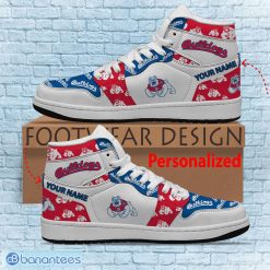 Alternative view of NCAA Fresno State Bulldogs Custom Name Logo Air Jordan 1 High Sneakers