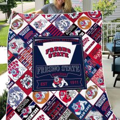 Alternative view of NCAA Fresno State Bulldogs EST 1911 Fleece Blanket