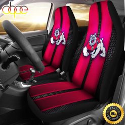 NCAA Fresno State Bulldogs Incredible Line Pattern Car Seat Covers