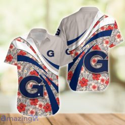 NCAA Georgetown Hoyas Hibiscus Flower Pattern Hawaiian Shirt