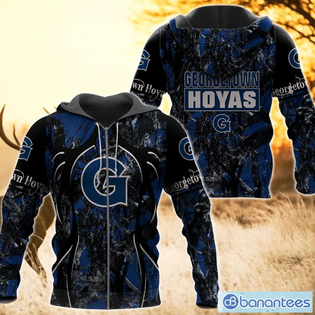 NCAA Georgetown Hoyas Hunting Lover Zip Up Hoodie