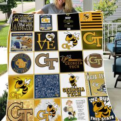 Alternative view of NCAA Georgia Tech Yellow Jackets Collection Fleece Blanket