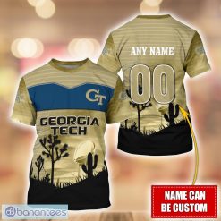 NCAA Georgia Tech Yellow Jackets Custom Name Number Special Style T-Shirt