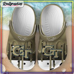 NCAA Georgia Tech Yellow Jackets Melting Paint Crocs