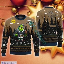 NCAA Georgia Tech Yellow Jackets Play Grinch Ugly Christmas Sweater