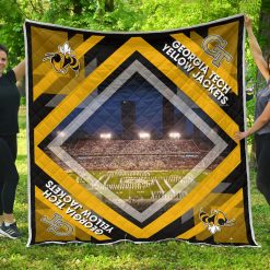 NCAA Georgia Tech Yellow Jackets Stadium Quilt Blanket