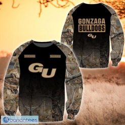 NCAA Gonzaga Bulldogs Custom Name Hunting Camo Style Sweatshirt