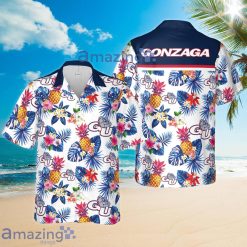 NCAA Gonzaga Bulldogs Tropical Pineapple Hawaiian Shirt