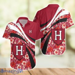 NCAA Harvard Crimson Hibiscus Flower Hawaiian Shirt
