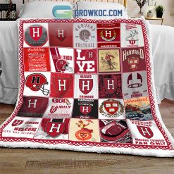 NCAA Harvard Crimson Love Fleece Blanket