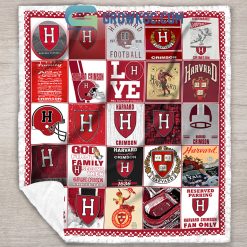 Alternative view of NCAA Harvard Crimson Love Fleece Blanket