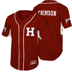 NCAA Harvard Crimson Red Baseball Jersey