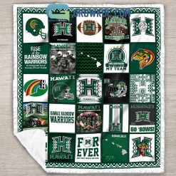 Alternative view of NCAA Hawaii Rainbow Warriors Collection Fleece Blanket